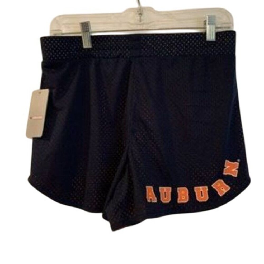 Auburn Tigers AU Womens Shorts M Mesh Drawstring Black & Orange NCAA Colosseum N - Picture 5 of 8
